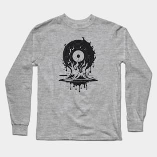 melty vinyl records Long Sleeve T-Shirt